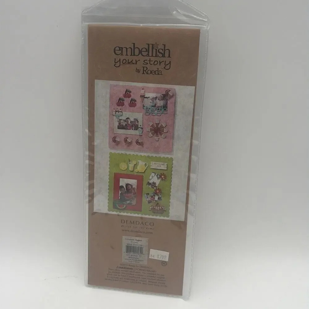 New Roeda Studio Embellish Your Story - #101339 Lemonade Magnets Set of 3